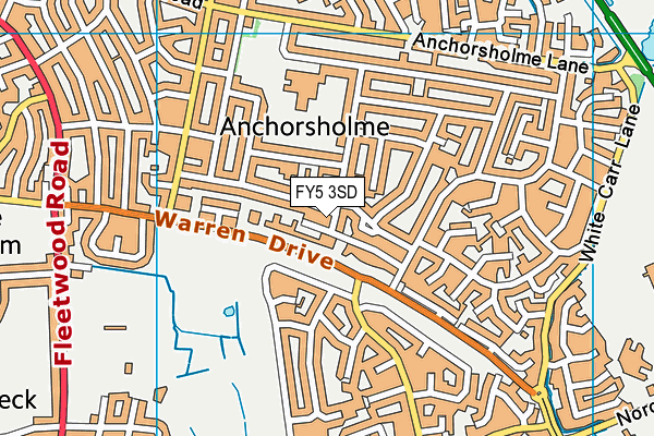 FY5 3SD map - OS VectorMap District (Ordnance Survey)