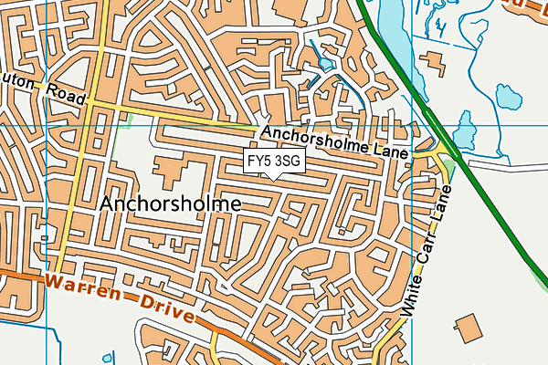 FY5 3SG map - OS VectorMap District (Ordnance Survey)