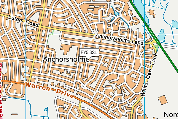 FY5 3SL map - OS VectorMap District (Ordnance Survey)