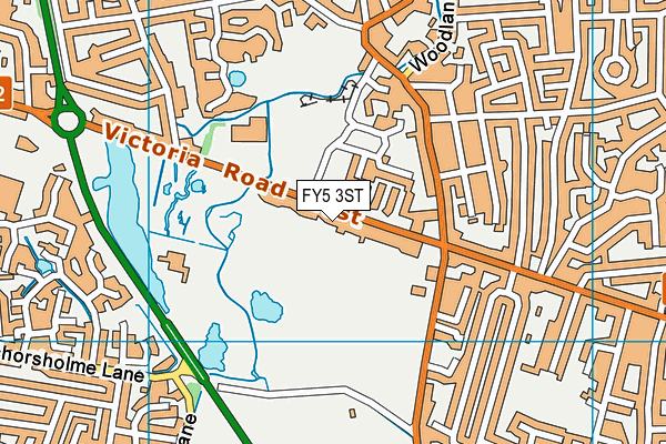 FY5 3ST map - OS VectorMap District (Ordnance Survey)