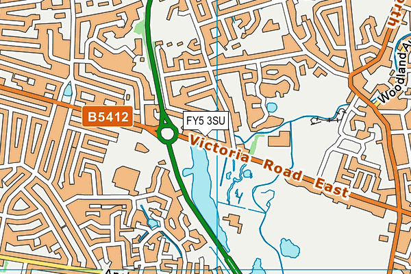 FY5 3SU map - OS VectorMap District (Ordnance Survey)