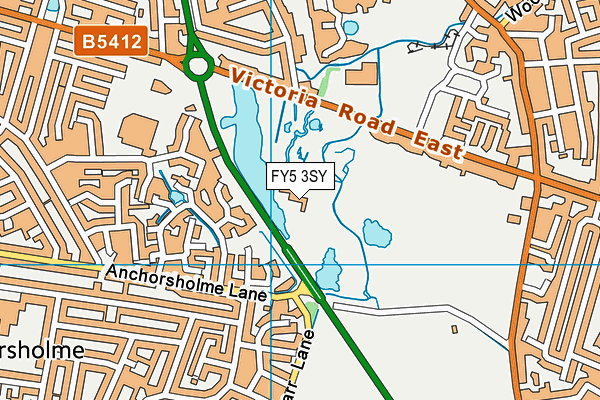 FY5 3SY map - OS VectorMap District (Ordnance Survey)