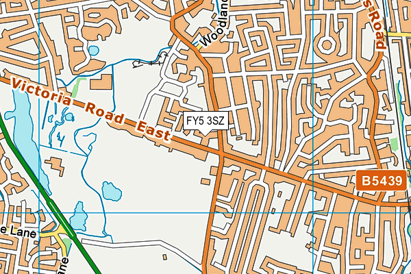 FY5 3SZ map - OS VectorMap District (Ordnance Survey)
