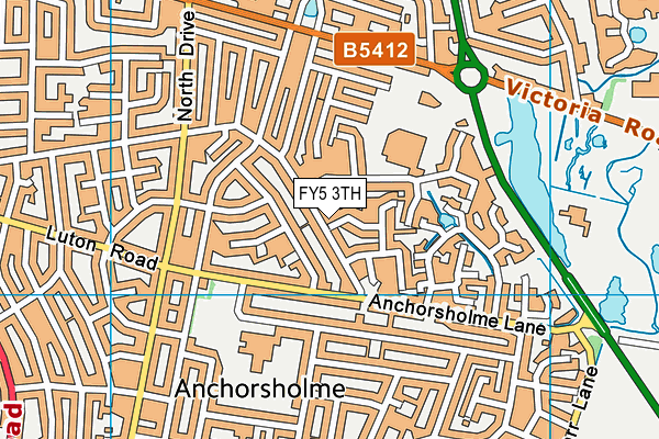 FY5 3TH map - OS VectorMap District (Ordnance Survey)
