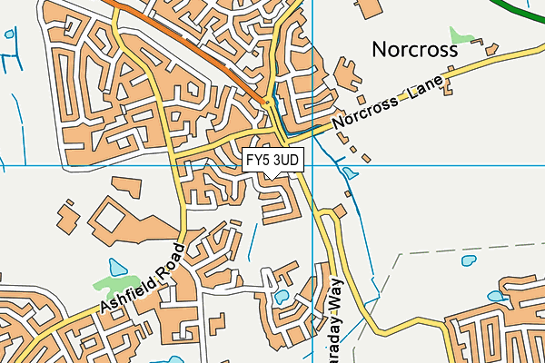 FY5 3UD map - OS VectorMap District (Ordnance Survey)