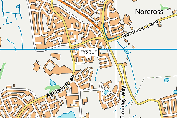 FY5 3UF map - OS VectorMap District (Ordnance Survey)