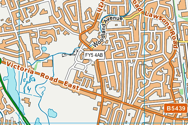 FY5 4AB map - OS VectorMap District (Ordnance Survey)
