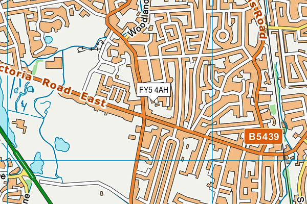 FY5 4AH map - OS VectorMap District (Ordnance Survey)