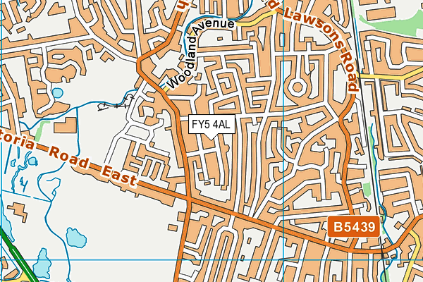 FY5 4AL map - OS VectorMap District (Ordnance Survey)