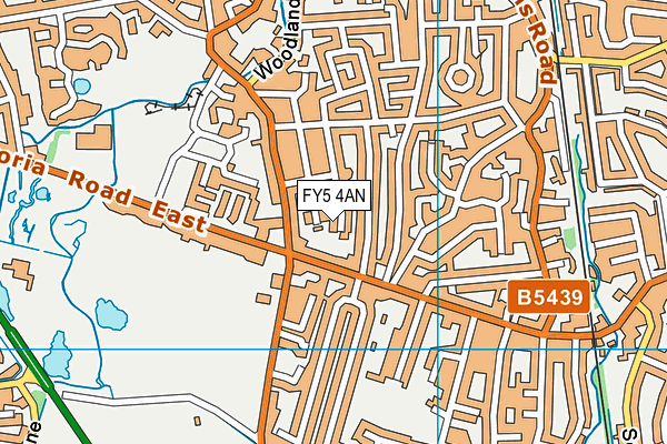 FY5 4AN map - OS VectorMap District (Ordnance Survey)