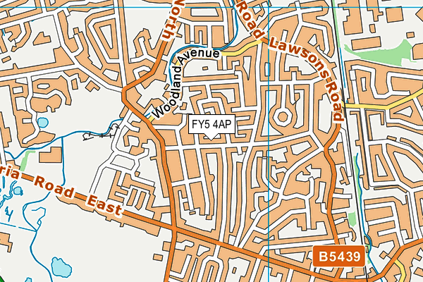 FY5 4AP map - OS VectorMap District (Ordnance Survey)