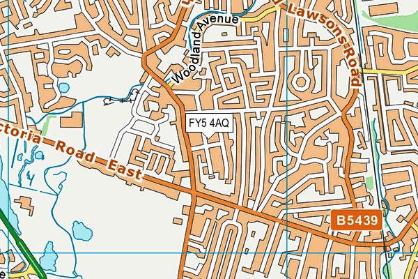 FY5 4AQ map - OS VectorMap District (Ordnance Survey)