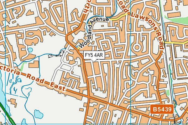 FY5 4AR map - OS VectorMap District (Ordnance Survey)
