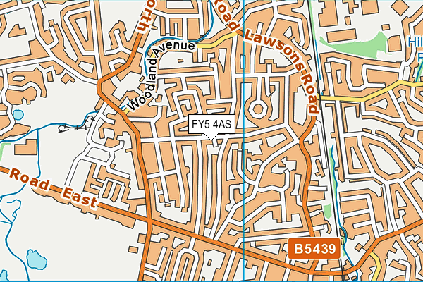 FY5 4AS map - OS VectorMap District (Ordnance Survey)