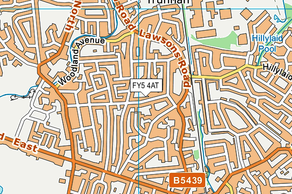 FY5 4AT map - OS VectorMap District (Ordnance Survey)