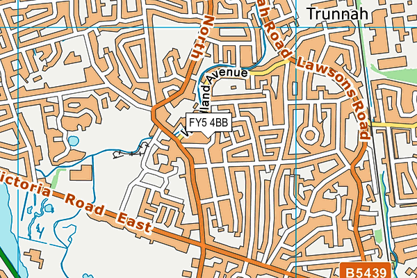 FY5 4BB map - OS VectorMap District (Ordnance Survey)