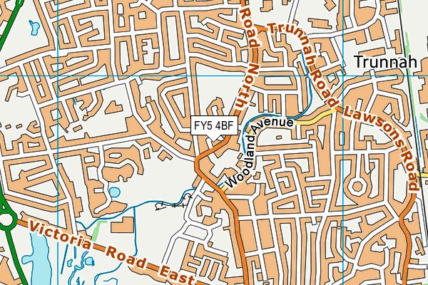 FY5 4BF map - OS VectorMap District (Ordnance Survey)