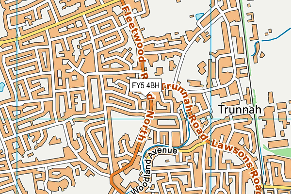 FY5 4BH map - OS VectorMap District (Ordnance Survey)