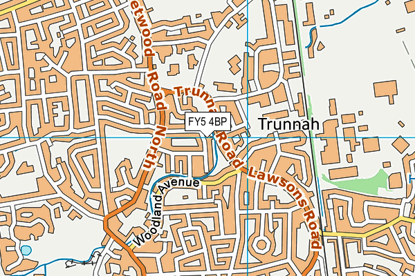 FY5 4BP map - OS VectorMap District (Ordnance Survey)