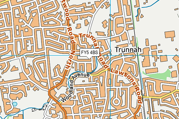FY5 4BS map - OS VectorMap District (Ordnance Survey)