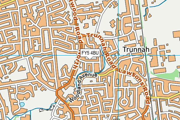 FY5 4BU map - OS VectorMap District (Ordnance Survey)