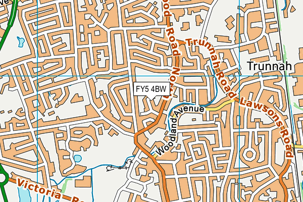 FY5 4BW map - OS VectorMap District (Ordnance Survey)