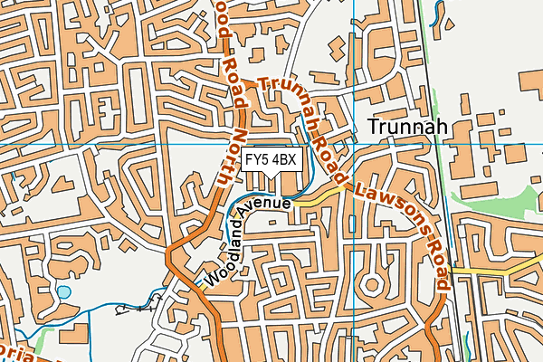 FY5 4BX map - OS VectorMap District (Ordnance Survey)