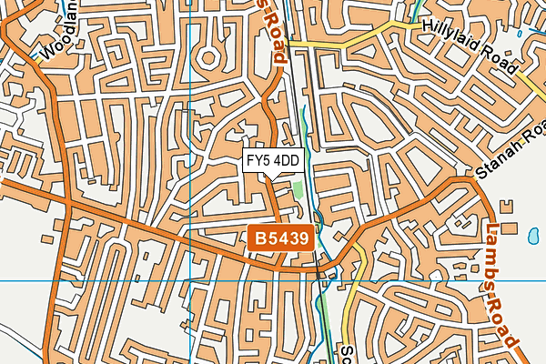FY5 4DD map - OS VectorMap District (Ordnance Survey)