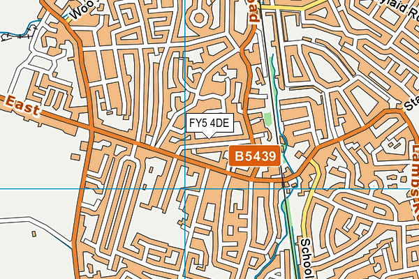 FY5 4DE map - OS VectorMap District (Ordnance Survey)
