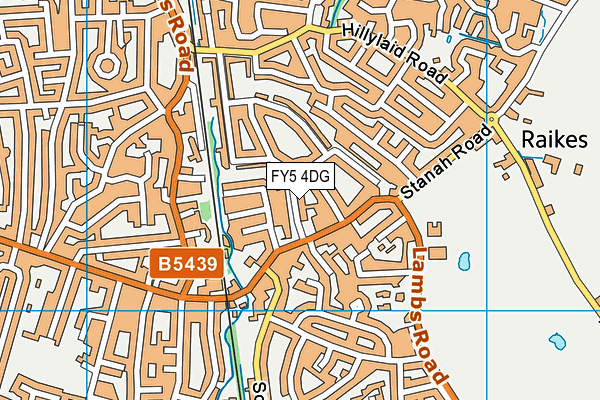 FY5 4DG map - OS VectorMap District (Ordnance Survey)