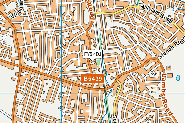 FY5 4DJ map - OS VectorMap District (Ordnance Survey)