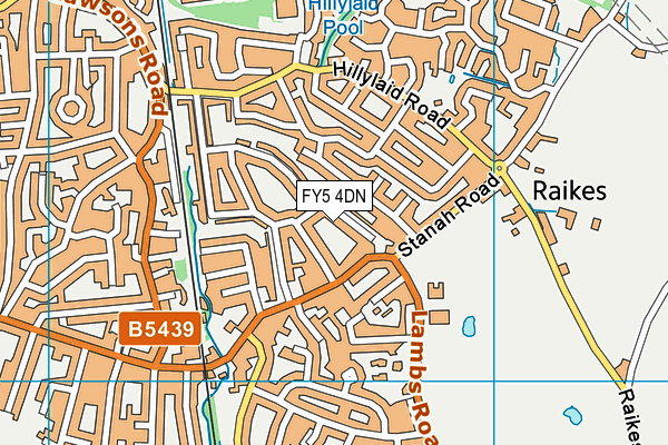 FY5 4DN map - OS VectorMap District (Ordnance Survey)