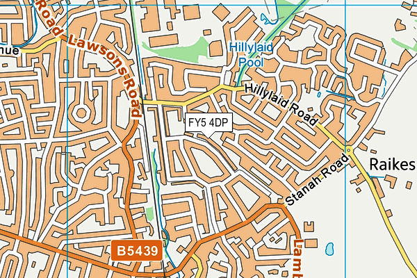 FY5 4DP map - OS VectorMap District (Ordnance Survey)