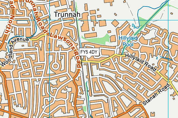 FY5 4DY map - OS VectorMap District (Ordnance Survey)