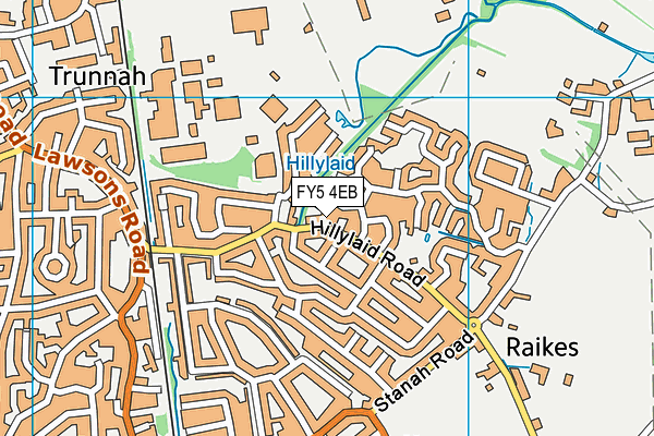 FY5 4EB map - OS VectorMap District (Ordnance Survey)