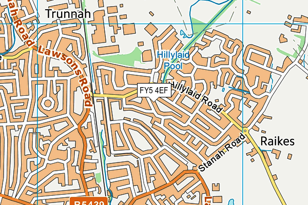 FY5 4EF map - OS VectorMap District (Ordnance Survey)