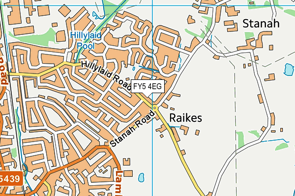 FY5 4EG map - OS VectorMap District (Ordnance Survey)
