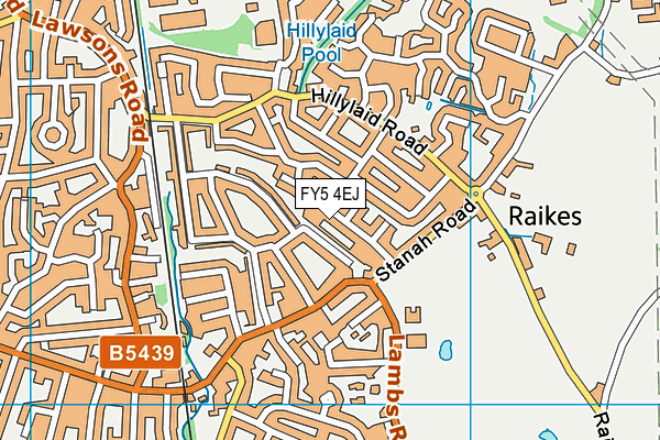 FY5 4EJ map - OS VectorMap District (Ordnance Survey)