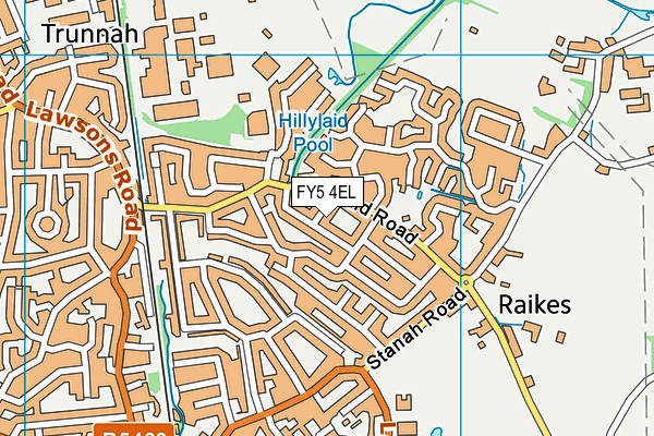 FY5 4EL map - OS VectorMap District (Ordnance Survey)