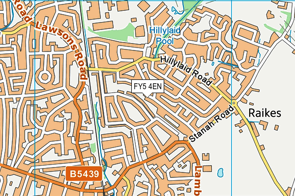 FY5 4EN map - OS VectorMap District (Ordnance Survey)