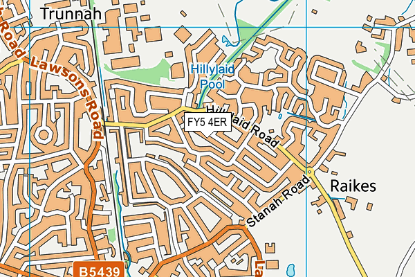 FY5 4ER map - OS VectorMap District (Ordnance Survey)