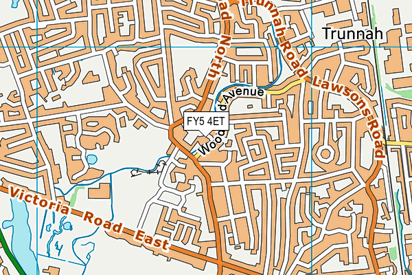 FY5 4ET map - OS VectorMap District (Ordnance Survey)