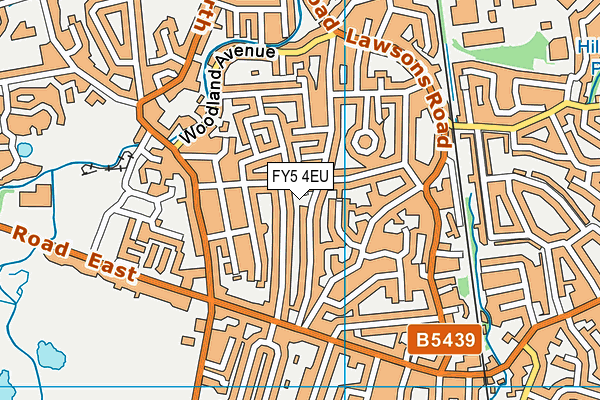 FY5 4EU map - OS VectorMap District (Ordnance Survey)