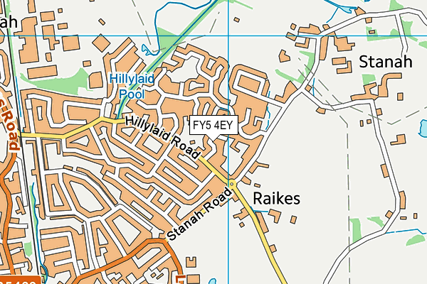 FY5 4EY map - OS VectorMap District (Ordnance Survey)