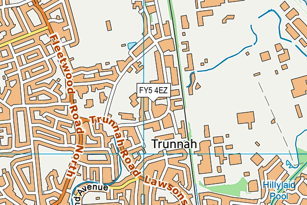 FY5 4EZ map - OS VectorMap District (Ordnance Survey)