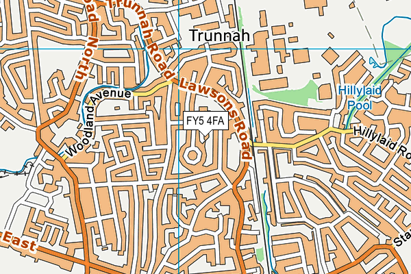 FY5 4FA map - OS VectorMap District (Ordnance Survey)