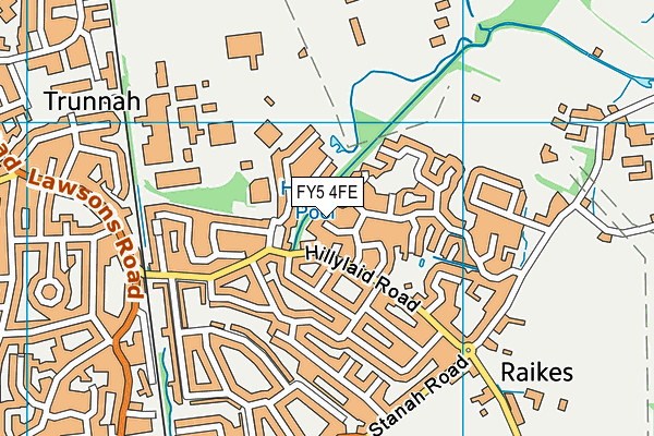 FY5 4FE map - OS VectorMap District (Ordnance Survey)