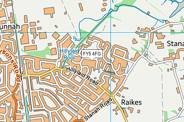 FY5 4FG map - OS VectorMap District (Ordnance Survey)