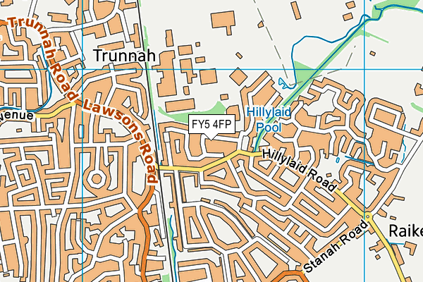 FY5 4FP map - OS VectorMap District (Ordnance Survey)