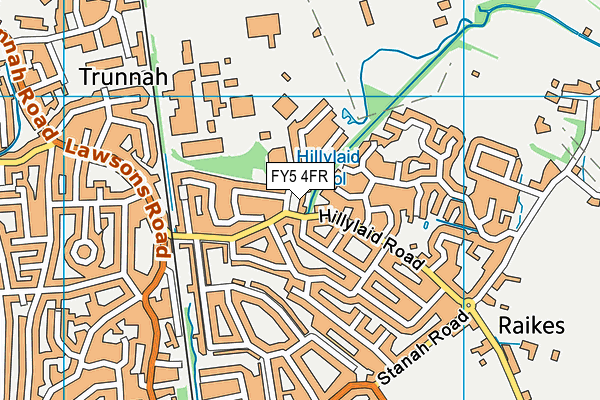 FY5 4FR map - OS VectorMap District (Ordnance Survey)